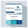 Water volleyball player trainer business card